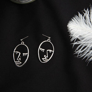 Face Drop Earrings