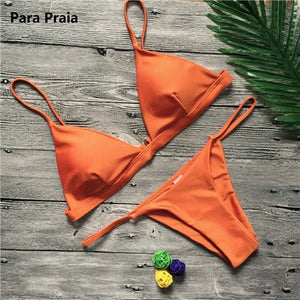 9 Colors Solid Bikini Set