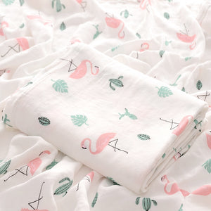 Bamboo Fiber Cotton Baby Blanket