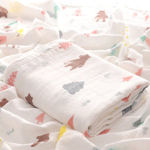 Bamboo Fiber Cotton Baby Blanket