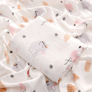 Bamboo Fiber Cotton Baby Blanket