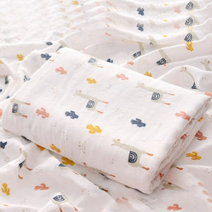 Bamboo Fiber Cotton Baby Blanket