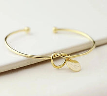 Load image into Gallery viewer, Simple Initial Knot Bracelet