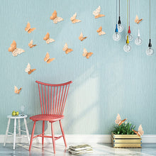 Load image into Gallery viewer, 12pcs/set Rose gold 3D Butterfly Wall Sticker